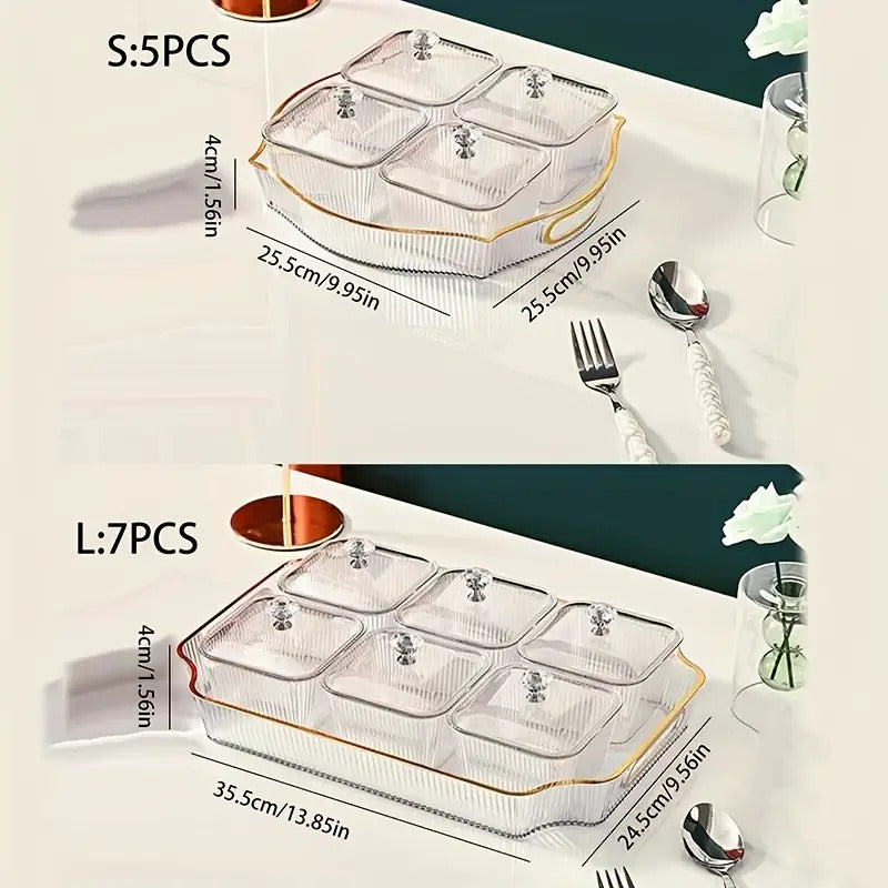 Acrylic Dry Fruit Tray & Serving Platter