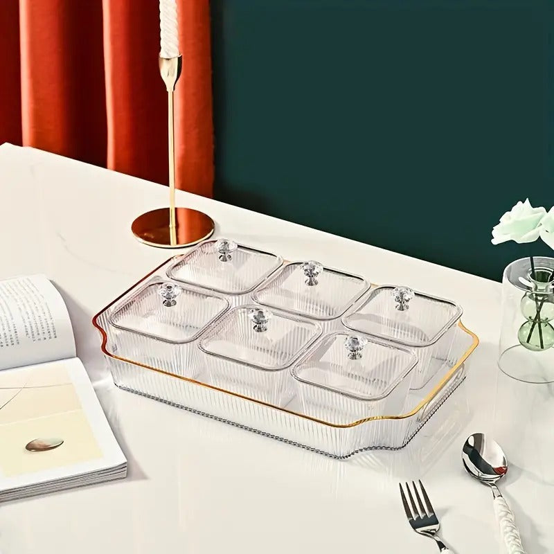 Acrylic Dry Fruit Tray & Serving Platter