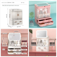 Classy Cosmetic Organizer With Led Mirror