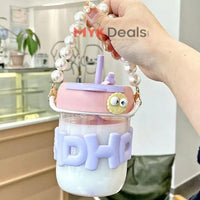 Pearl Chain Glass Cup Female High Beauty Household Water Cup