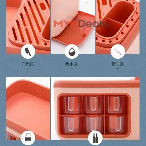 Multi-functional Spice Storage Rack-for Spice Jars,Cutlery Knife Holder