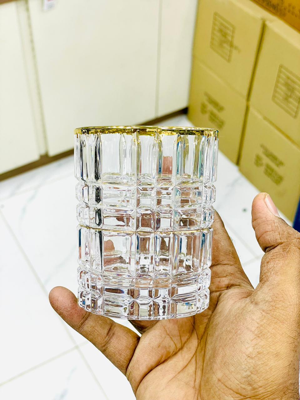 Golden Line 6 Pcs Drinking Glass Set