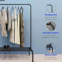 Single Pole Metal Cloth Stand