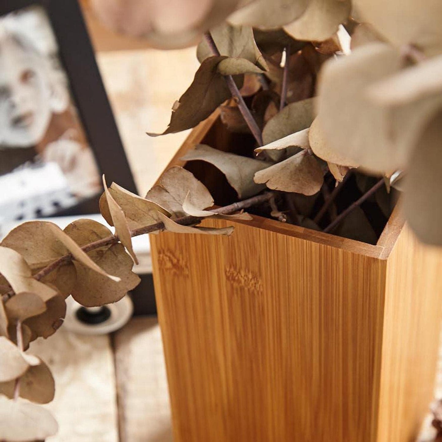 Wooden Spoon Holder – Bamboo Utensil Stand – Eco-Friendly and Multi-Use Storage – HaulJunction
