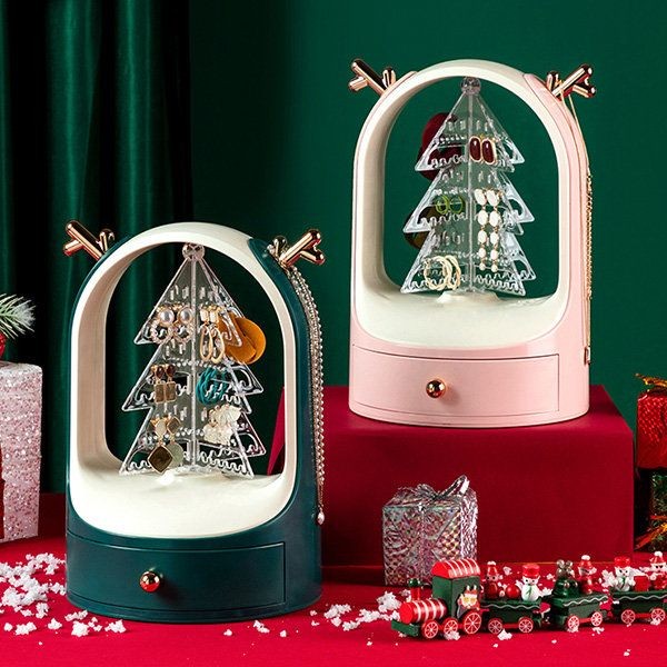 Earings And Necklace Organizer With Drawer