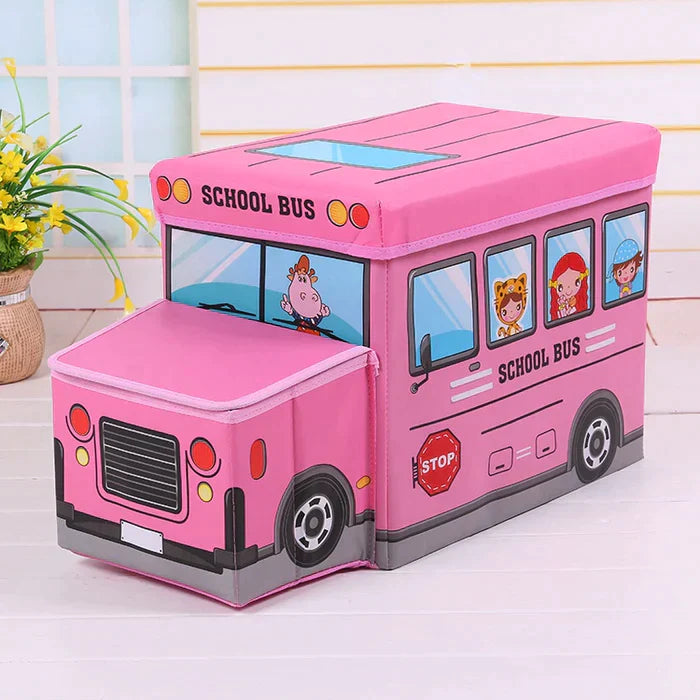 KIDS BUS ORGANIZER STORAGE BOX