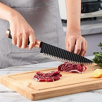 6 pcs Stainless Steel Black Knife Set