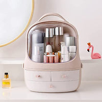 Penguin Makeup Organizer, Multifunctional Spilt Desktop Cosmetic Storage Box, Jewelry Makeup Sorting Box, Multipurpose Display Box With Handle, Transparent Desktop Storage Box, Waterproof Drawer Beauty Box