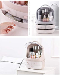 Penguin Makeup Organizer, Multifunctional Spilt Desktop Cosmetic Storage Box, Jewelry Makeup Sorting Box, Multipurpose Display Box With Handle, Transparent Desktop Storage Box, Waterproof Drawer Beauty Box