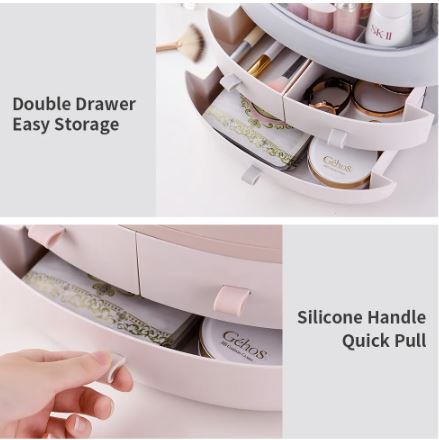 Penguin Makeup Organizer, Multifunctional Spilt Desktop Cosmetic Storage Box, Jewelry Makeup Sorting Box, Multipurpose Display Box With Handle, Transparent Desktop Storage Box, Waterproof Drawer Beauty Box