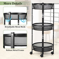 3 layer Folding Storage Cart