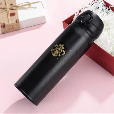 SB Insulated Tumbler - Black & Golden - 420ml
