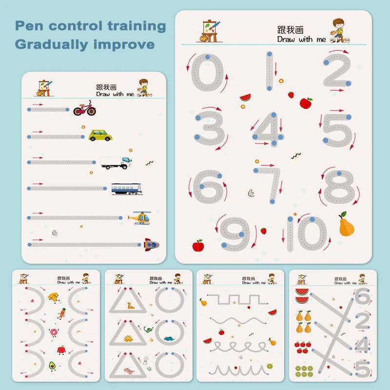 Erasable Tracing Book 64 pages