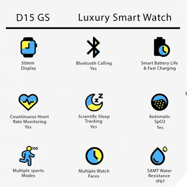 D15 GS Luxury Smart Watch