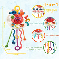 Silicone Teether Funny Pulling Toy