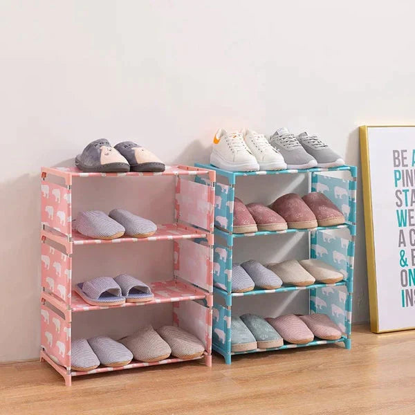 Stainless-Steel Non-woven Waterproof Storage Shoe Rack.