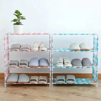 Stainless-Steel Non-woven Waterproof Storage Shoe Rack.