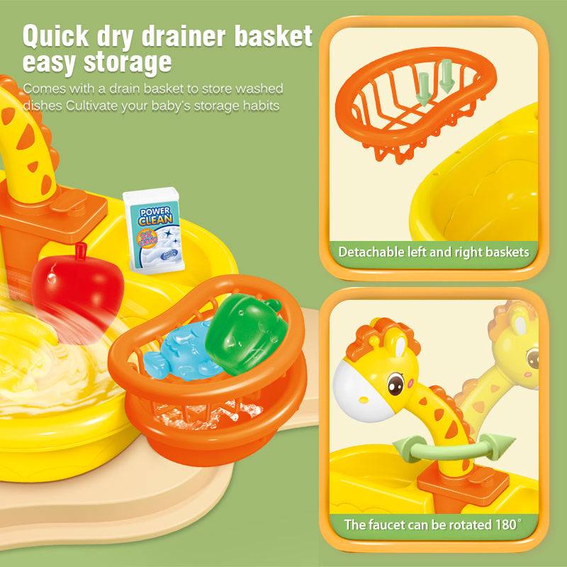 Electric Dishwasher Kitchen Sink Toy