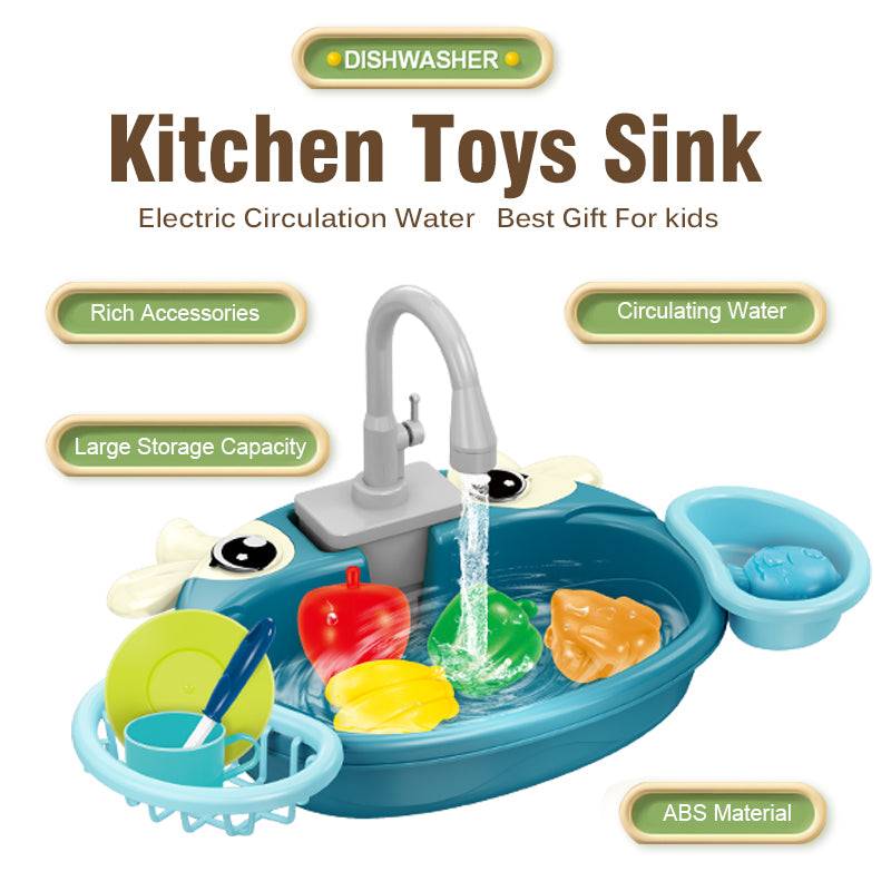 Electric Dishwasher Kitchen Sink Toy