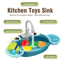 Electric Dishwasher Kitchen Sink Toy