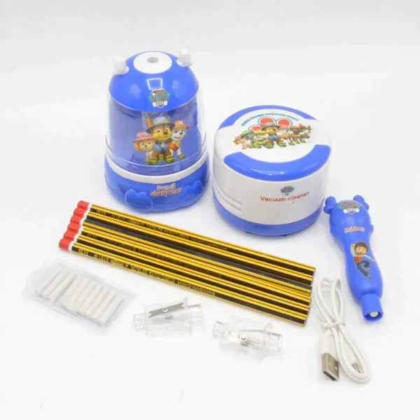 Electric Rechargable Paw Petrol Stationary Set