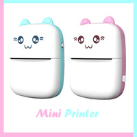 Mini Portable Pocket Size 57mm Wireless Bluetooth Cute Cat Shape Printer