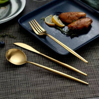 Pure Golden Dinnerware Cutlery Set-24 pcs