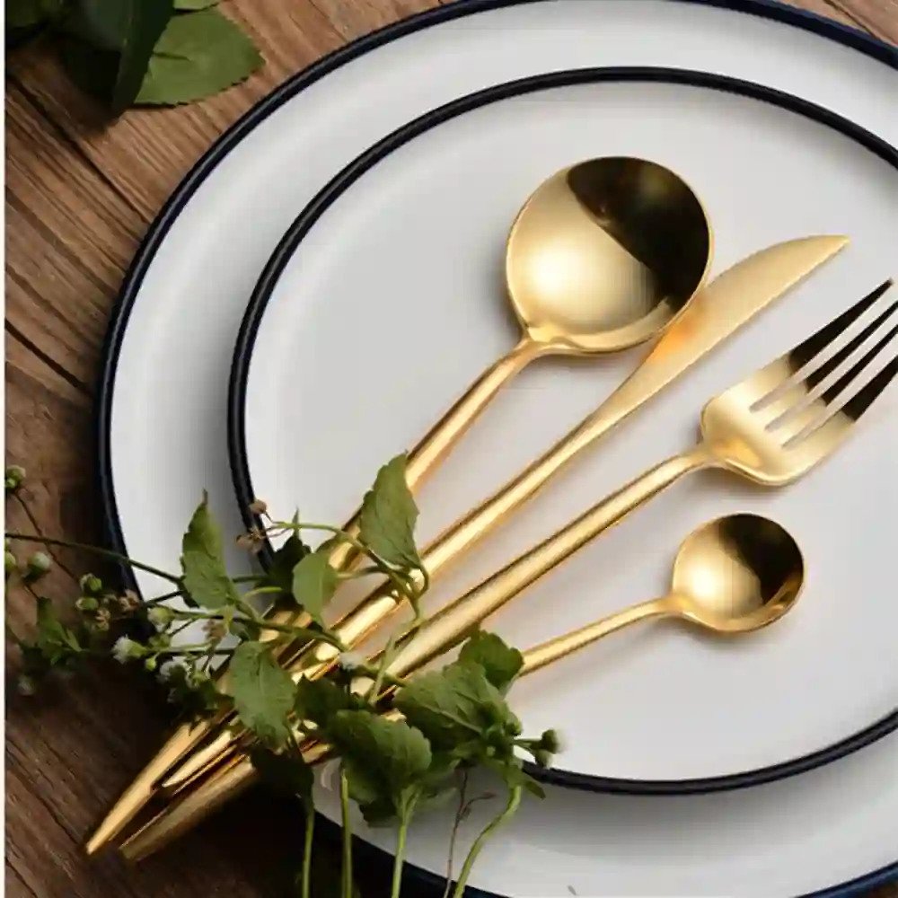 Pure Golden Dinnerware Cutlery Set-24 pcs