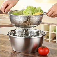 5-Piece Mesh Colander Set – Durable Stainless Steel
