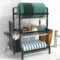 Stainless Steel 3 Tier Dish Rack