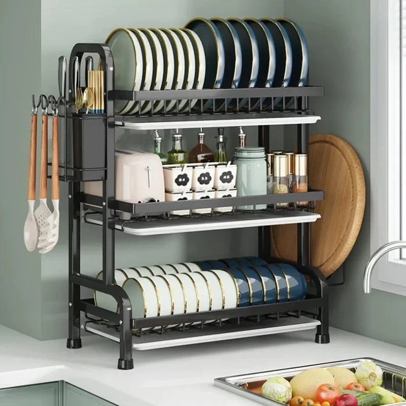 Stainless Steel 3 Tier Dish Rack