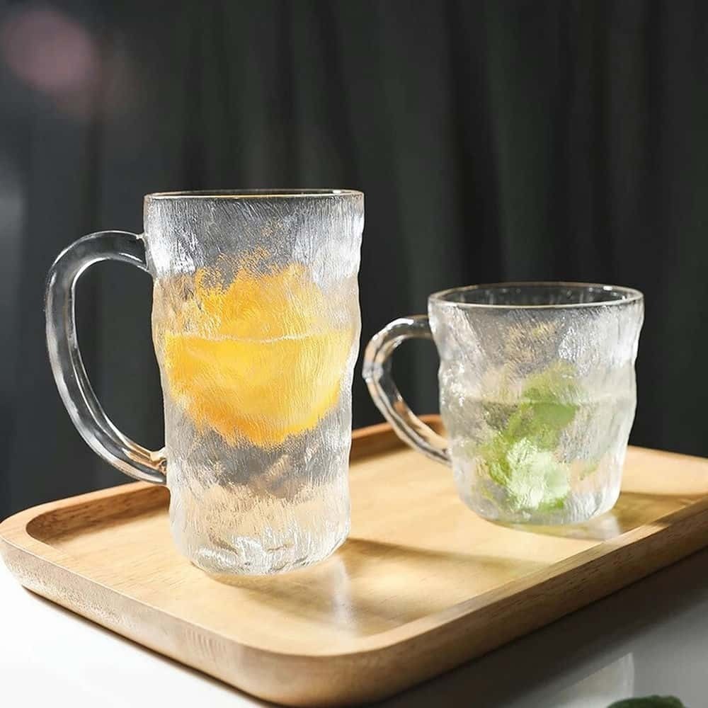 Glacier Pattern Glass with Handle (Set of 6)
