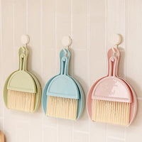 Mini Broom Desktop Cleaning Brush, Keyboard Cleaning Brush With Dust Pan, Small Cleaning Brush, Mini Handy Dust Cleaning Sweeping Brush, Desktop Sweeper Garbage Shovel Dustpan, Floor Dust Collector