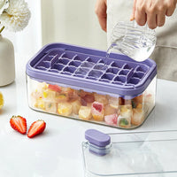 Button Press Ice Cube Tray, 64 Grids