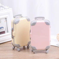 Mini Trolley Suitcase, Mini Luggage Box, Simulation Luggage Storage Box, Small Plastic Suitcase Toy, Kids Cute Luggage Briefcase, Plastic Suitcase Candy Box