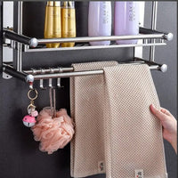 Stainless Steel Silver Towel Rack, 3 Tier