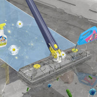 Rectangular Extendable Mop, Multifunctional Imitation Hand Twisting Mop, Microfiber Flat Mop, 360° Rotatable Clean Floor Mop, Self Wringing Twist Lazy Mop, Dust Corner Cleaning Tool