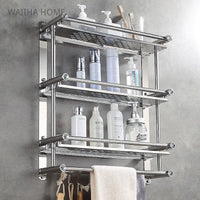 Stainless Steel Silver Towel Rack, 3 Tier