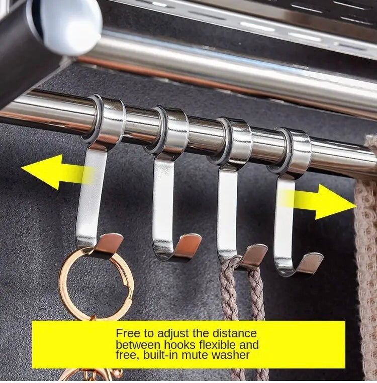 Stainless Steel Silver Towel Rack, 3 Tier