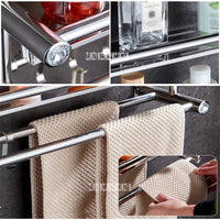 Stainless Steel Silver Towel Rack, 3 Tier
