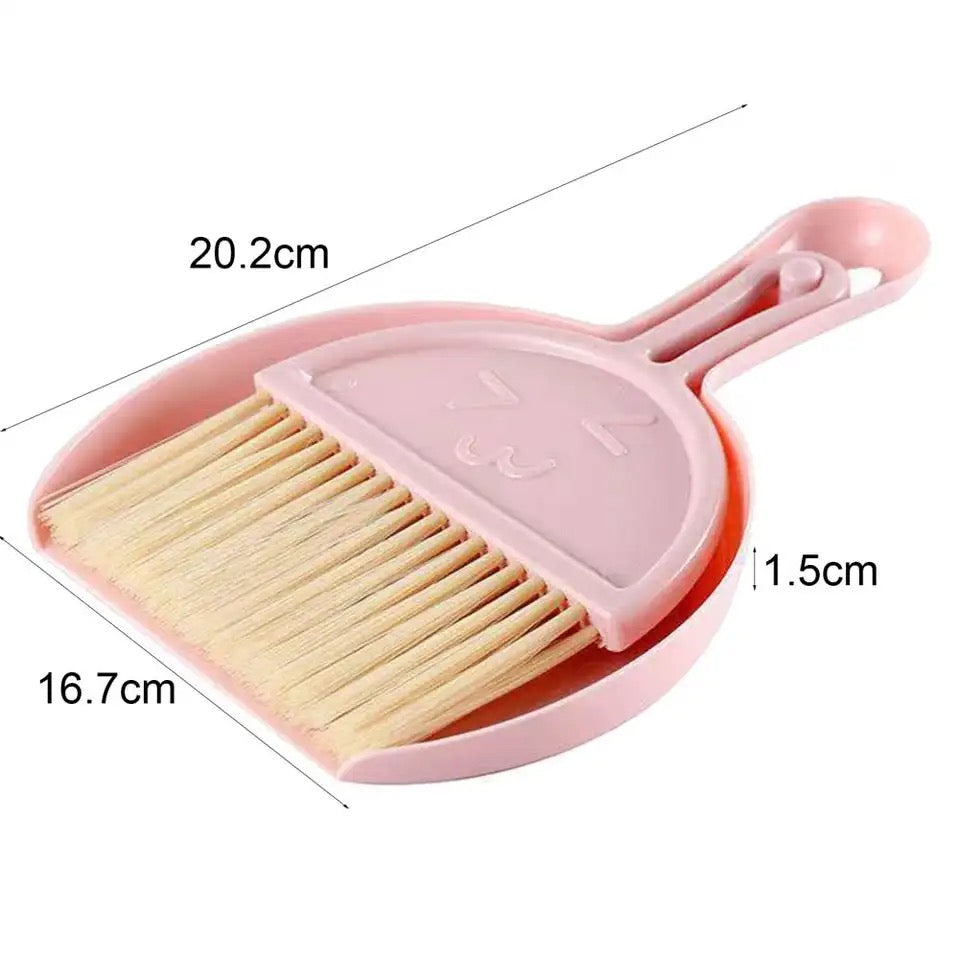 Mini Broom Desktop Cleaning Brush, Keyboard Cleaning Brush With Dust Pan, Small Cleaning Brush, Mini Handy Dust Cleaning Sweeping Brush, Desktop Sweeper Garbage Shovel Dustpan, Floor Dust Collector