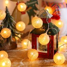 Cotton Balls Fairy Lights