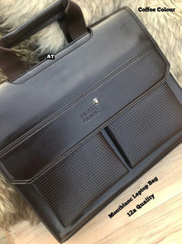 Messenger Laptop 15.6 Bag for Men & Women Outdoor Travel Business Pu Leather 8020-1 Brown