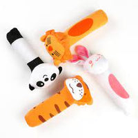 Plush Animal Hand Cranked Stick Stuff Toy (Pack of 5)