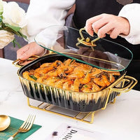 Ceramics Chafing Dish Buffet Set