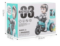 LED Lit Dancing Tricycle Rotating Electric Toy with Lights