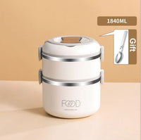 Warm Lunch Box With Bag, Multilayer Stainless Steel.