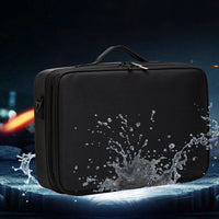 Professional Travel Makeup Bag, Portable Cosmetic Bag With Adjustable Dividers, Makeup Suitcase For Women