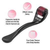 540 Derma Roller – Microneedle Roller for Hair Growth, Beard Care & Facial Skin Rejuvenation