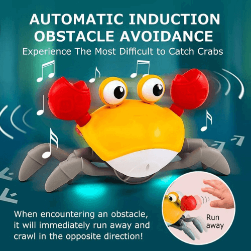 Rechargeable Crawling Crab Musical Toy with Infrared Sensors